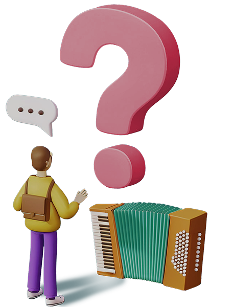 illustration foire aux questions sur l'accordéon